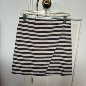 J. Crew striped mini skirt FULLY LINED - size 0